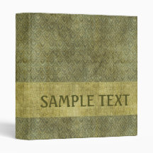 Pea Green Geometric Binder