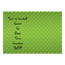 Pea green polka dots on green custom announcements