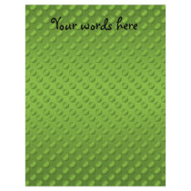 Pea green polka dots on green full color flyer