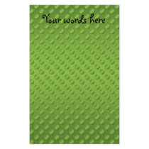 Pea green polka dots on green stationery