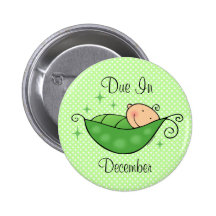 Pea in My Pod Personalized Button