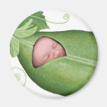 Pea Pod Baby Fridge Magnet