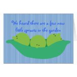 Pea Pod Pals New Baby Boys Congratulations Card