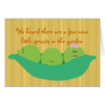 Pea Pod Pals Triplet Babies Congratulations Card