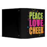 Peac Love Cheer Binder