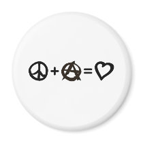 Peace + Anarchy = Love Magnet