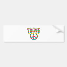 Peace and Love! Bumper Stickers