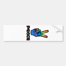 Peace and Love Bumper Stickers