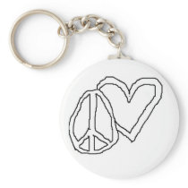 Peace And Love Key Chains