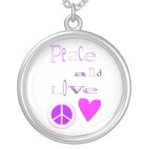 peace and love halskette