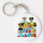 Peace and Love T-shirts and Gifts Keychains