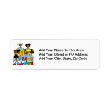 Peace and Love T-shirts and Gifts Labels