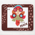 Peace Angel - Positive Uplifting Global Art Decor mousepads