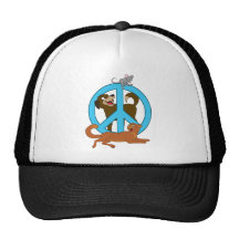 Peace Animals Mesh Hat