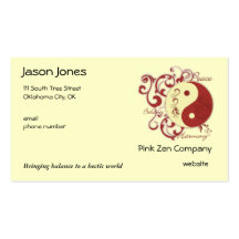 Peace, Balance, Harmony Business Card Templates
