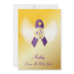 Peace Be With You! General Cancer Ribbon-Customize invitations