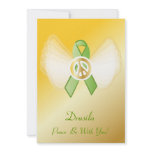 Peace Be With You! Lymphoma Ribbon-Customize invitations