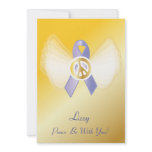Peace Be With You! Stomach Cancer Ribbon-Customize invitations