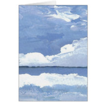 Peace Blue Ocean Seascape Sky CricketDiane Greeting Card