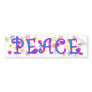 PEACE BUMPER STICKERS
