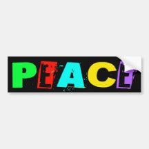 PEACE BUMPER STICKER