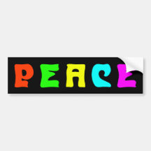 PEACE BUMPER STICKER