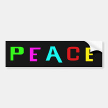 PEACE BUMPER STICKER
