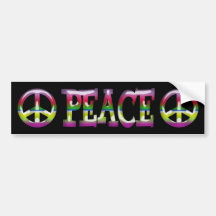 PEACE BUMPER STICKER