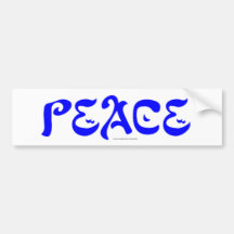 Peace Bumper Sticker