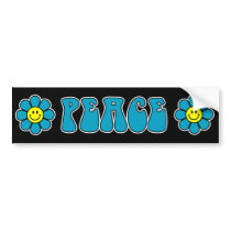 Peace Bumper Sticker (Blue)