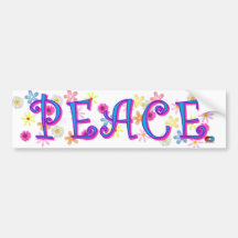 PEACE BUMPER STICKERS