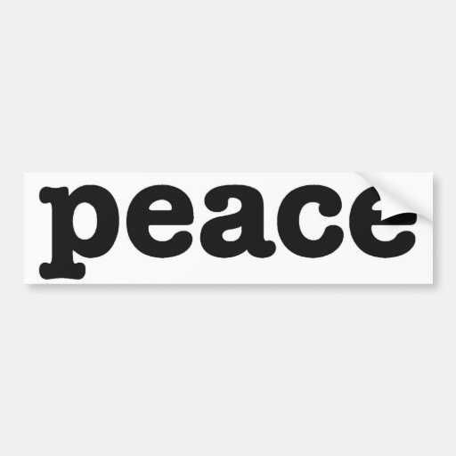 Peace Bumper Stickers