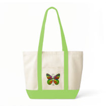 Peace Butterfly Canvas Bag