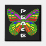 Peace Butterfly Fridge Magnet