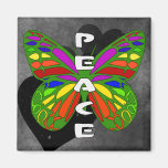 Peace Butterfly Fridge Magnets