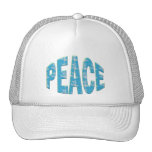 PEACE BUTTERFLY TEXT TRUCKER HAT