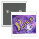 Peace Button (Square)