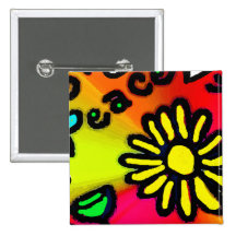 peace buttons