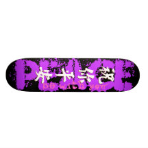PEACE BWU SKATE BOARD DECK