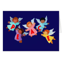 Peace Card with Angels