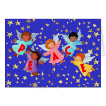 Peace Card with Angels