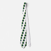 peace chameleon neck tie