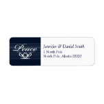 Peace Christmas Greeting Card  Label Stickers labels