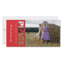 Peace Christmas Photo Card