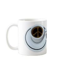 Peace coffee coffee mug