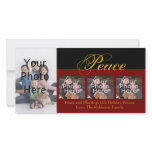 Peace Custom Christmas Photo Cards photo cards