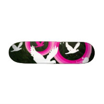 peace custom skateboard