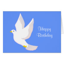 Peace Dove Birthday Greeting Card