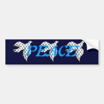 Peace Dove Bumper Sticker