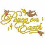 Peace Dove Embroidered Hooded Sweatshirt